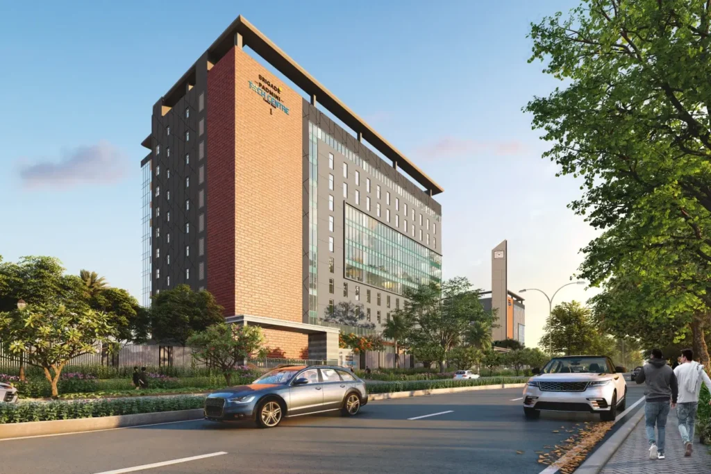 BuzzWorks at Brigade Padmini Tech Valley_ Where Productivity Meets Tranquility in Brookefield